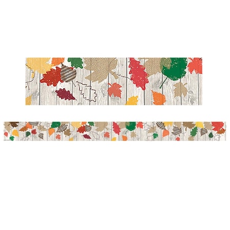 Teacher Created Resources Happy Fall Straight Border Trim Home Sweet Classroom, 6PK TCR8707-6